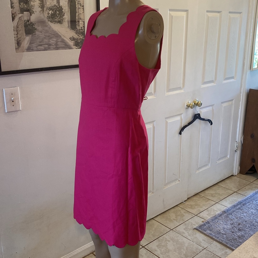 J. Crew Pink Scalloped Dress - Picture 3 of 10